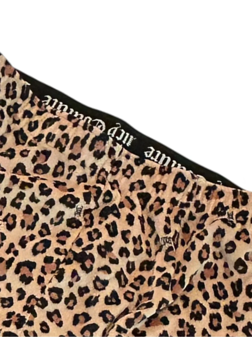 Juicy Couture Leopard Print Pajama Pants Pull On Sleepwear Mob Wife SZ M EUC